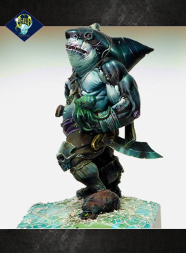 Dzhur-ghul the robber (orc / shark pirate)