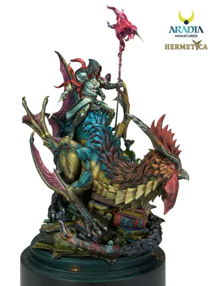 Basilisk Rider Guardian of the Threshold Miniature – Basilisk Rider Fantasy Model