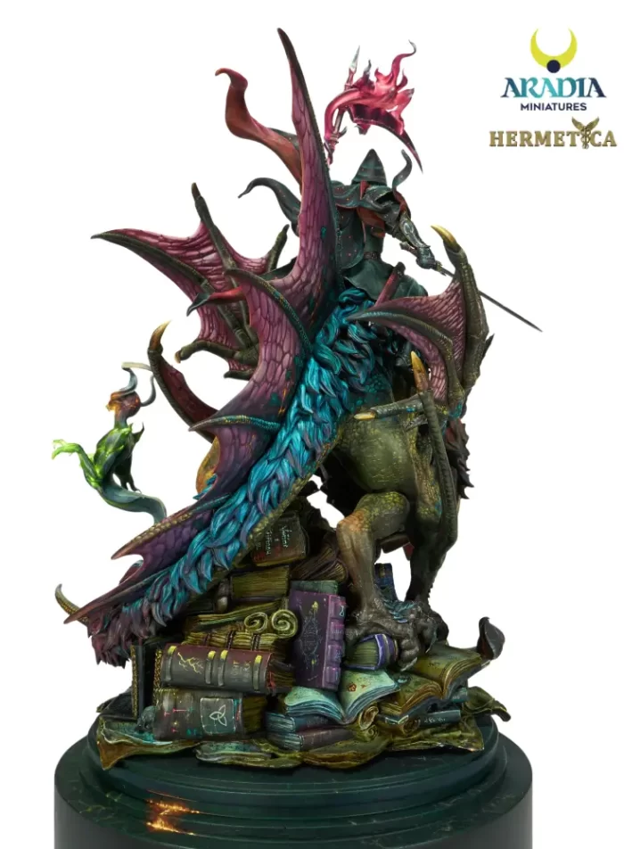 Basilisk Rider Guardian of the Threshold Miniature – Basilisk Rider Fantasy Model