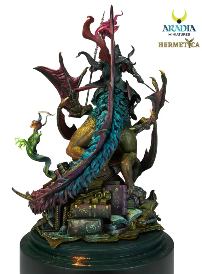 Basilisk Rider Guardian of the Threshold Miniature – Basilisk Rider Fantasy Model
